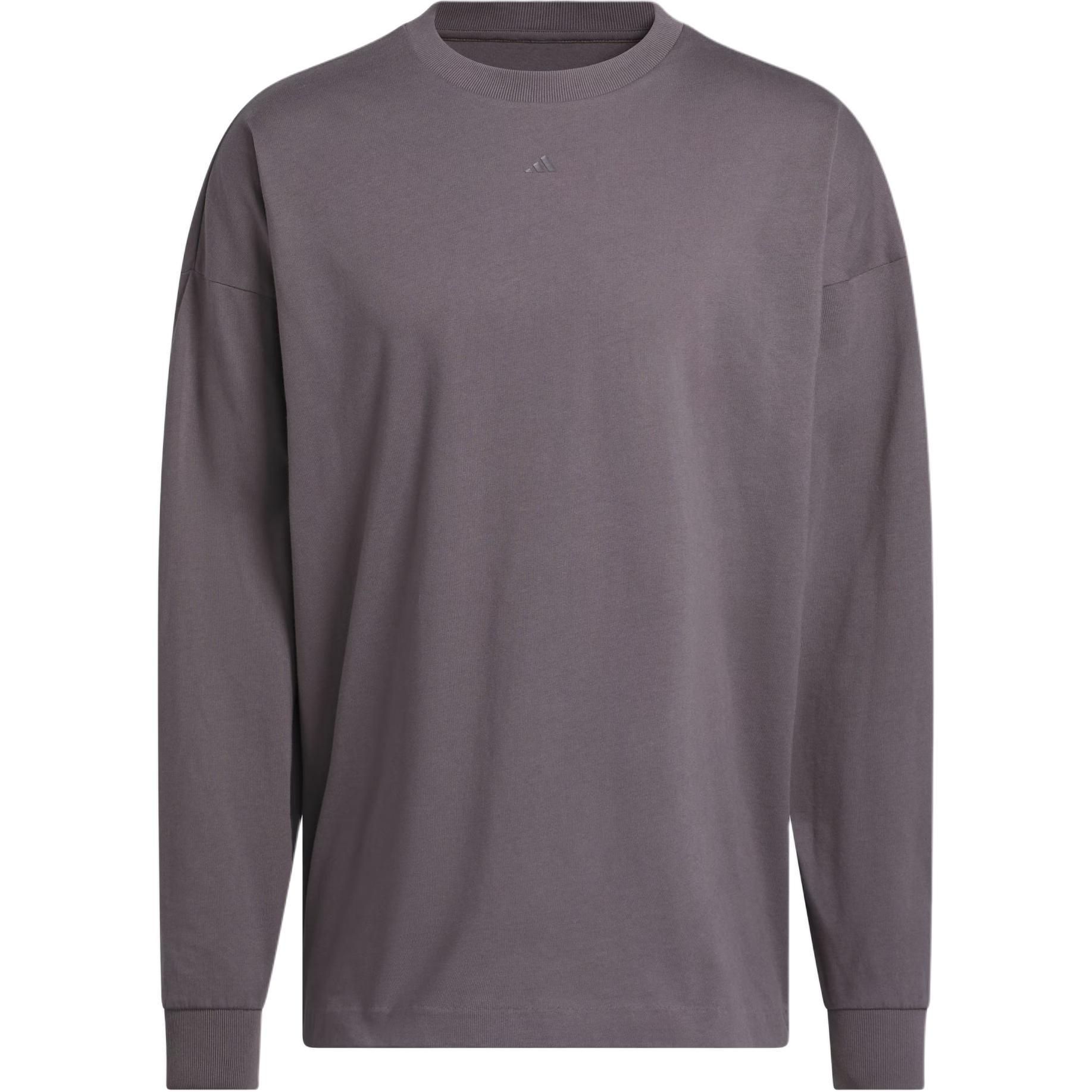 adidas Basketball Long Sleeves T-Shirt Asia Sizing  Purple  Men s JC7835 L