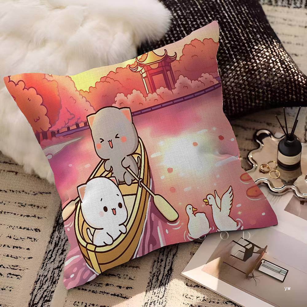 Bubu And Dudu Cute Pillow Cushion Cover Pillowcase Living Room Sofa Home Decor