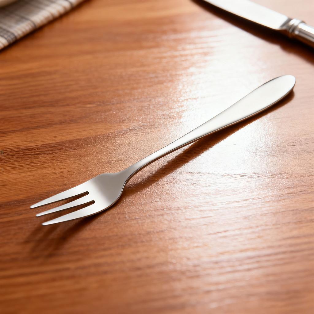 Edelstahl Geschirr Abendessen Gabeln Obst Salat Kuchen Dessert Servieren Gabel (Dreizinkig)