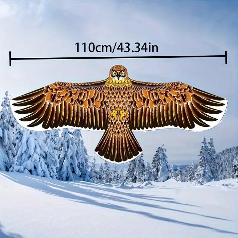 1.1m Eagle Kite Large Eagle Flying Bird Kites Children Gift Family Trips Garden Outdoor Sports DIY Toy
