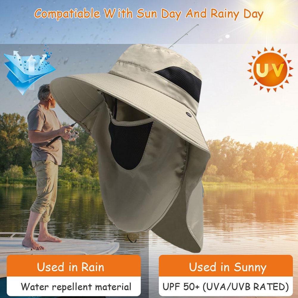 Latest Men And Women Outdoor Activity Sun Hat Long Neck Cap Wide Brim Sun Hat UV Protection Hiking Travel Fishing Camping