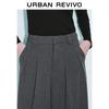 UR Women's 2025 Spring French Style Draped Pleated Wide-Leg Pants