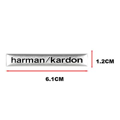 2/4pcs High-quality Harman Kardon Metal Automotive Accessories, High-fidelity Audio Speakers, and Stereo Audio Emblem Stickers