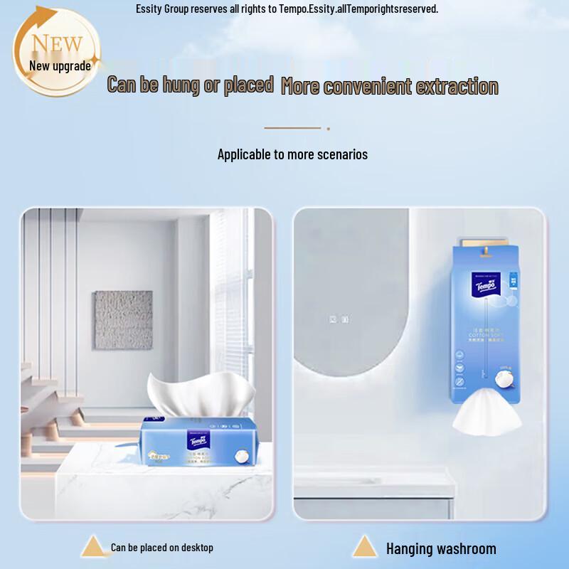 Tempo Soft Cotton Disposable Facial Towels