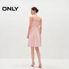 Only Women's Plaid Denim Strappy Mini Dress
