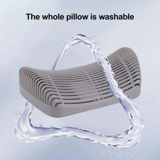 Cooling Neck Pillow Hollow Neck Support Pillow Cervical Spine Repair Physiotherapy Pillow Breathable Sleeping Pillow for Summer Camping Travel
