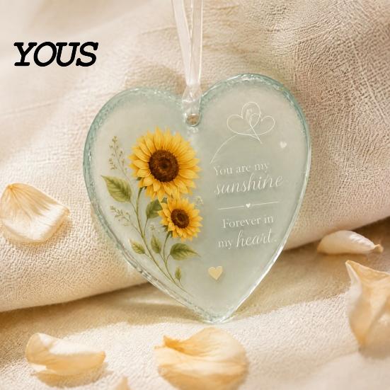 Pet Loss Consolation Gift Acrylic Heart Shape Ornament with Animal Pattern & Emotional Message, Decorative Pendant Hanging Rope for Car Rear