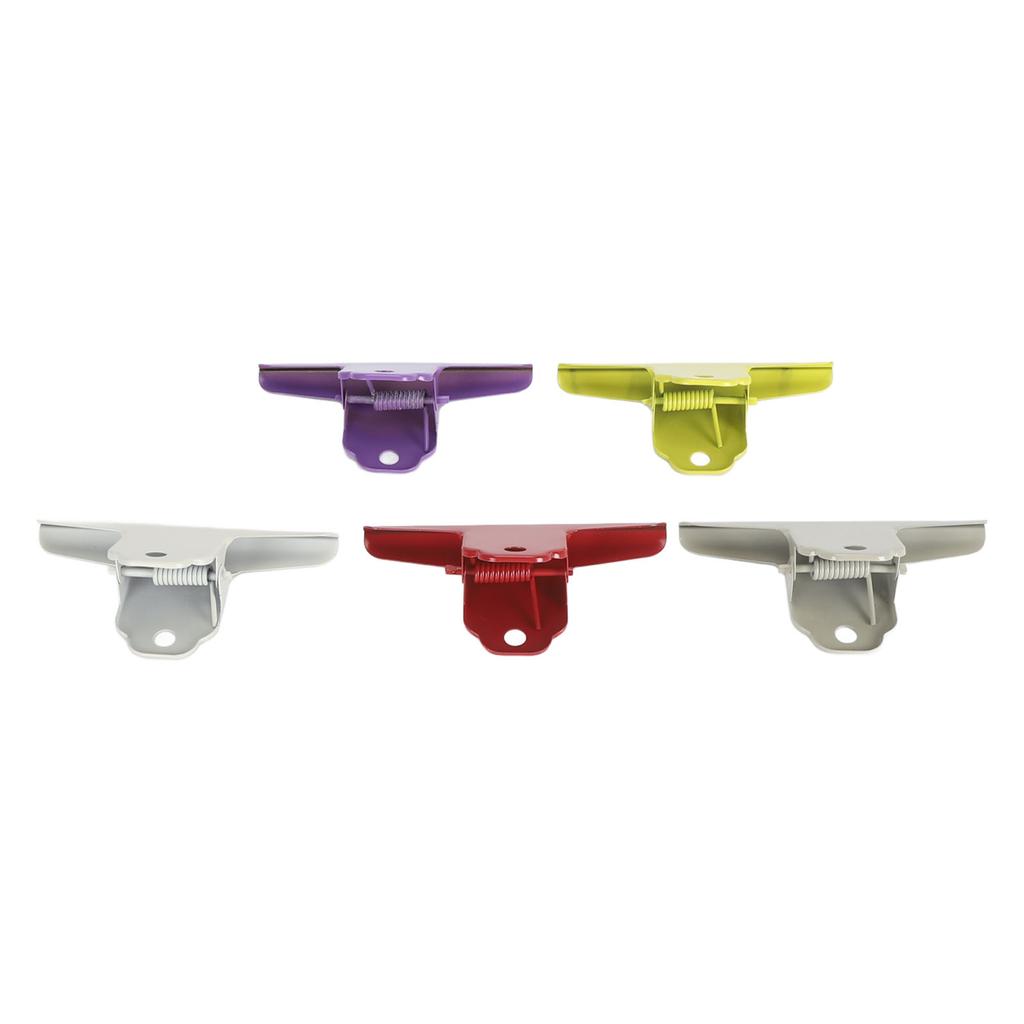 5pcs Colorful Metal Bull Hinge Clips Wall Hanging Heavy Duty Sturdy Spring Large Bull  Paper C