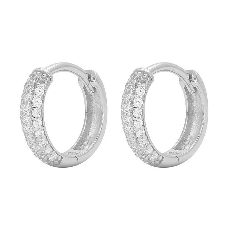 Zirconia Multi-Size Stackable Hoop Ear Cuffs - Trendy & Unique Cartilage Earrings In Niche Fashion Style