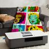W-WarholS-ES A-AndyS-ES Art Blanket Throw Super Cosy Plush Living Room Sofa Couch Childish Birthday Gifts