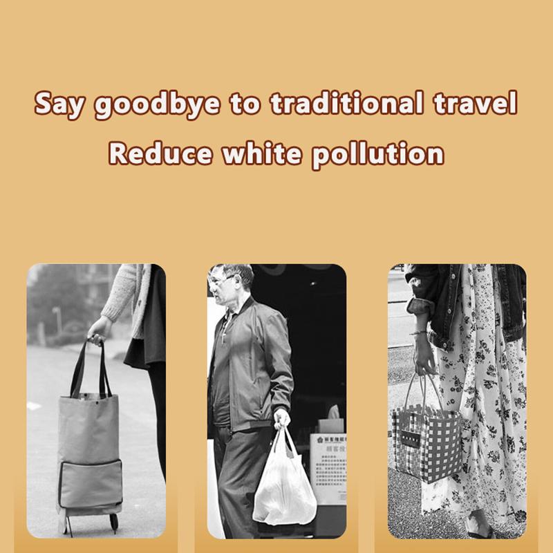 Foldable Shopping Bag Waterproof Travel Portable Storage Bag Beach Bag Supermarket Grocery Shopping Bag