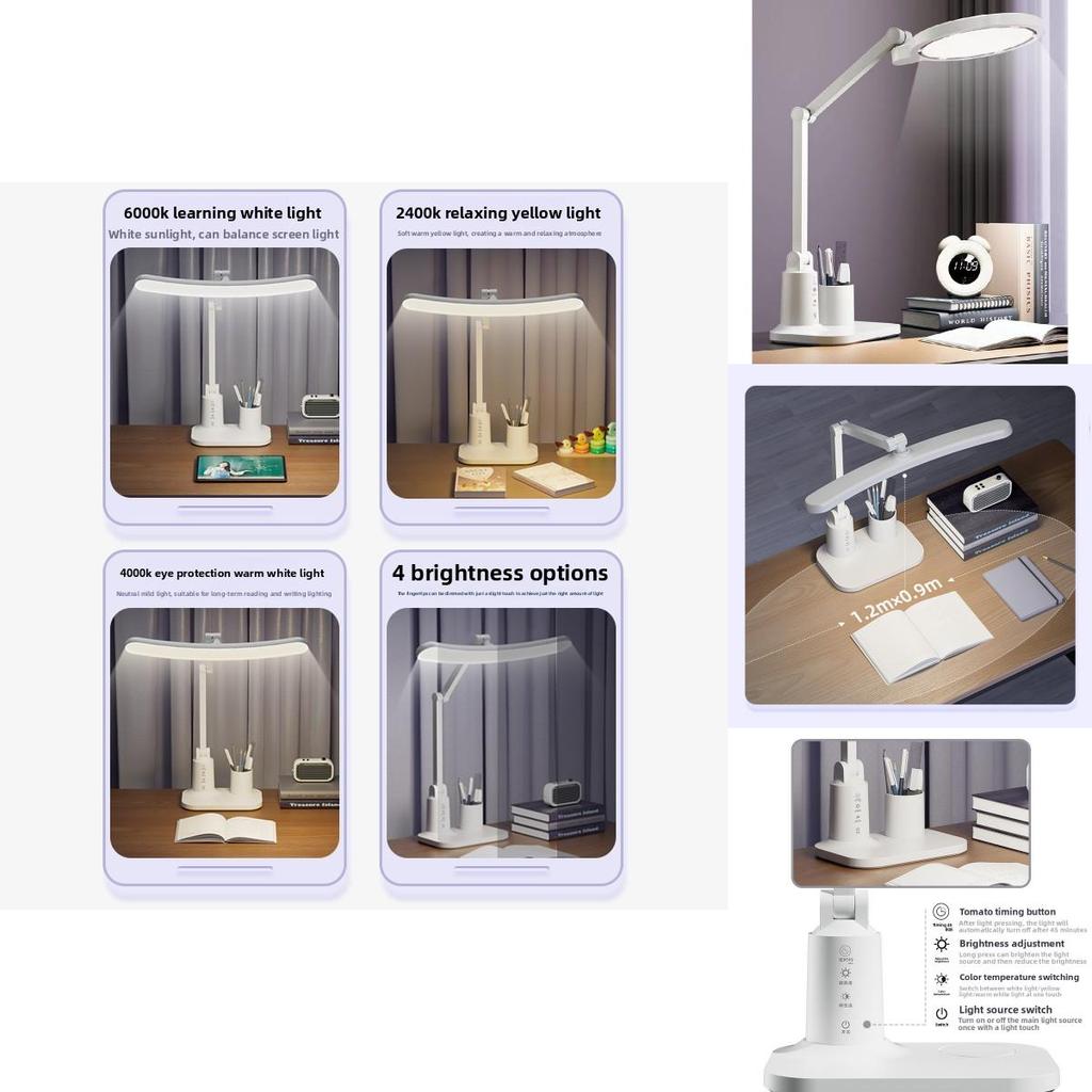 Foldable Led Desk Light Featuring Touch Switch And Ecofriendly Material For Study Room