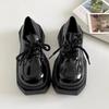 High Quality Thick Sole Increase Round Head Cross Tie All Comfortable Non-slip Breathable Wear Women's Single Shoes