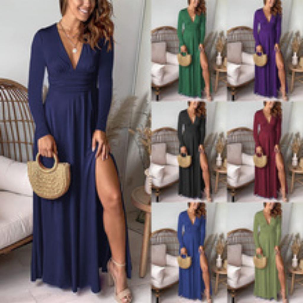 New Women's V-neck Sleeveless Maxi Dress, Leopard Butterfly Print Suspender Long Dress