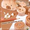 2Pcs Cute Cartoon Capybara Double-Hole Pencil Sharpener Kawaii Mini Pencil Sharpener Students Prizes Student Stationery Gifts