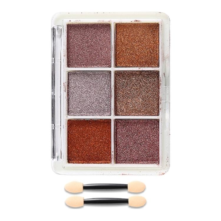 6 цветов Хромовая пудра для ногтей Металлический пигмент для нейл-арта Набор пудры с кистями