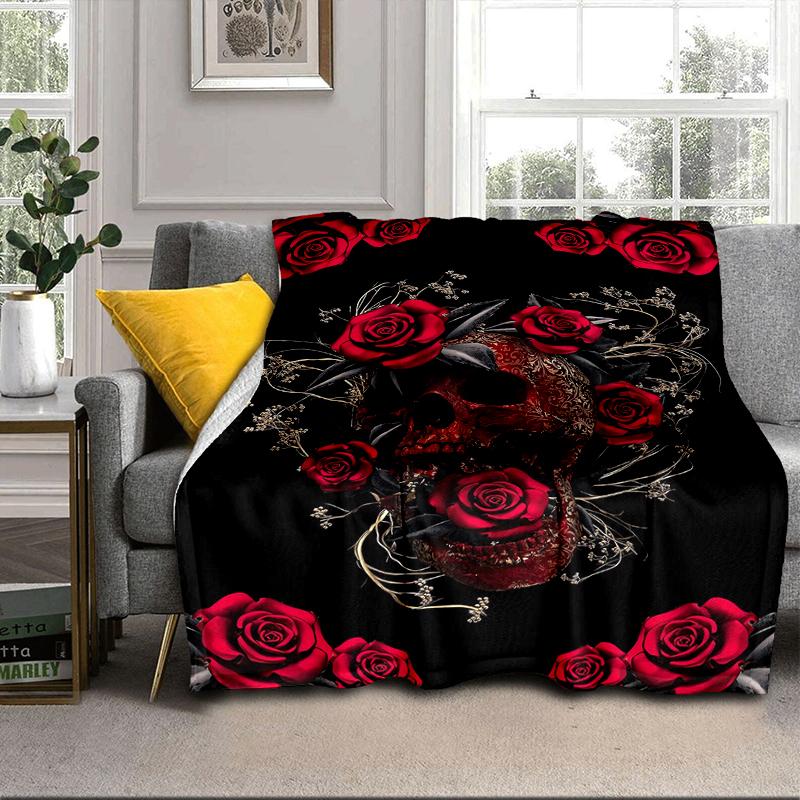 Day Of The Dead Skull Blanket Flannel Blanket Throw Blanket Sofa Cover Blanket Soft Premium Blanket Picnic Blanket Tv Blanket Gifts