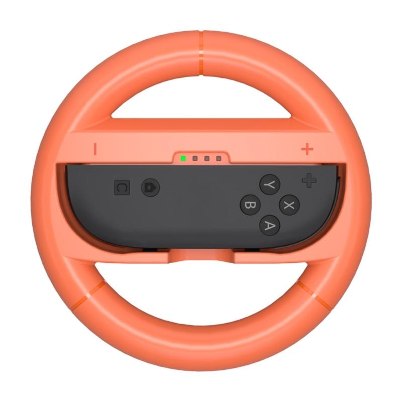 1 Pair Immersive Motion Control Steering Wheel for NS2 Console with Ergonomic Nonslip Grip Button Design