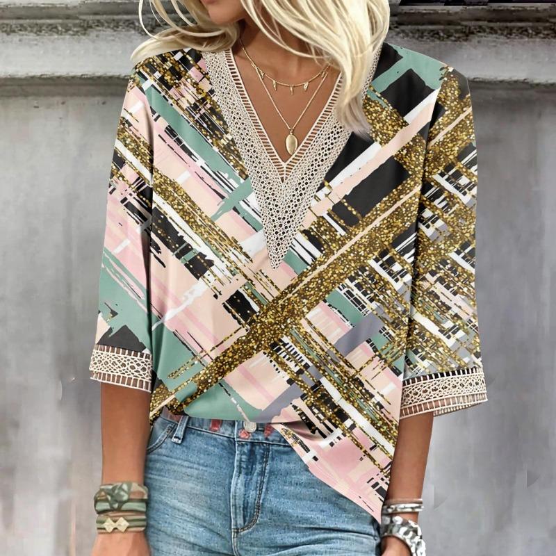 NOVINKA Plus Size Temperament Volná dámská košile Módní ležérní halenka Elegantní dámská košile s dlouhým rukávem Sváteční víkendový top