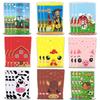 10/30pcs Farm Animals Gift Bags Birthday Party Decoration Ranch Goody Biscuit Candy Bag Baby Shower Party Supplies 5