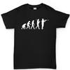 Evolution Black Cotton TShirt Casual Sporty Unisexs Fitness Muscle Style