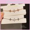 Zircon Star Shaped Copper Bracelet For Women With Elegant Summer Style