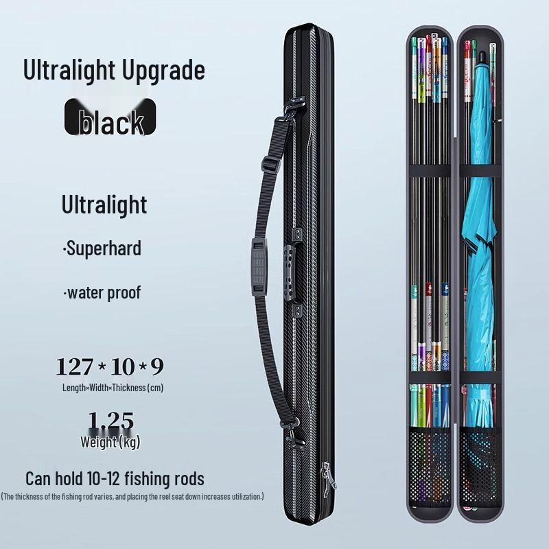 Große Angelruten-Aufbewahrungstasche - Hartschalen-Ausrüstungshalter