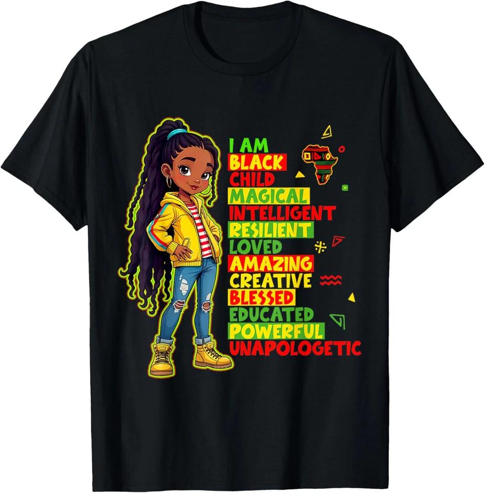 I Am Black Child History Month African American T-Shirt 4XL