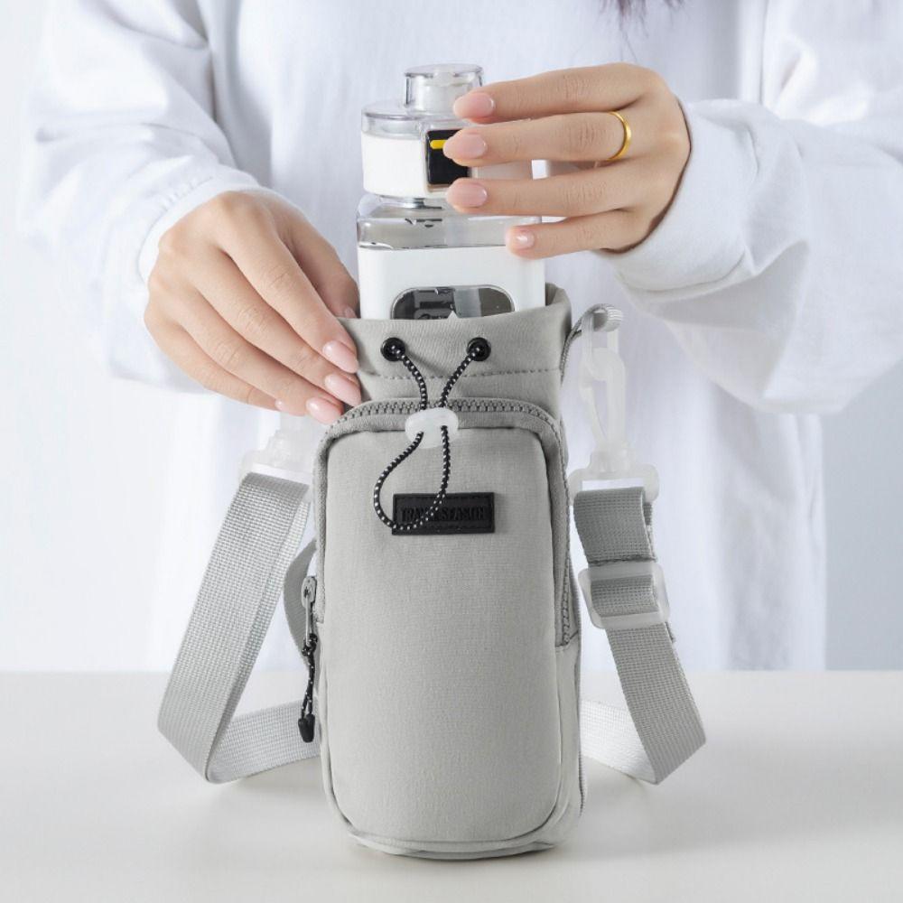 Waterproof Water Bottle Holder Front Pocket Water Bottle Sling Bag Case  Women