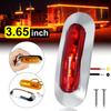 20Pack DC12-24V 3.7 Inch 4 LED Trailer Marker Lights Clearance Light Front Rear Side Indicators Lamp With Chrome Bezel Universal For Truck RV Camper