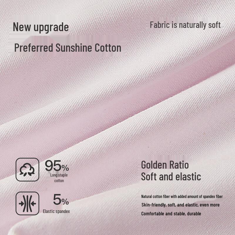 MiiOW Women's Pure Cotton Antibacterial Boxer Briefs