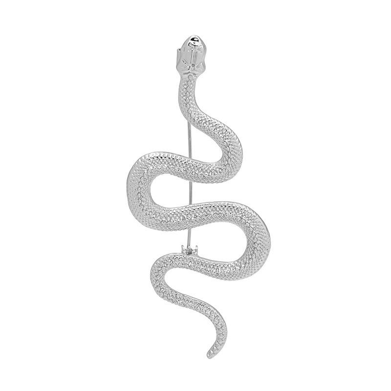 Wind Snake Brooch, Advanced Sense, Retro Personality, Fashionable And Simple, Anti-Light Jacket Pin Decoration, Women