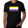 Seamless Repeating NonBinary Pride Flag Pattern TShirt Lightweight Casual Summer TShirt