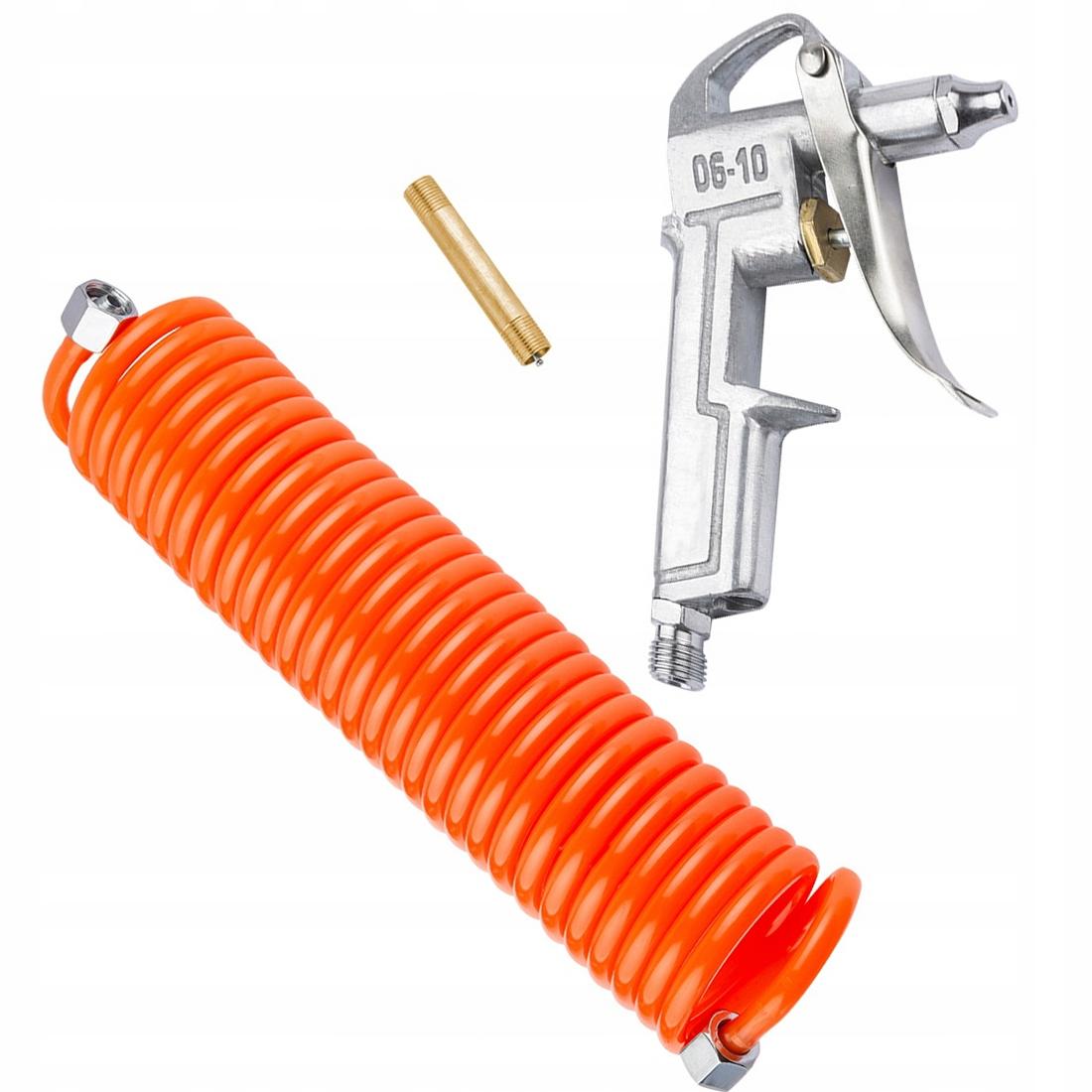 

Rosfix Pistolet do Przedmuchiwania z Wężem Spiralnym – Wszechstronne Zastosowanie | Wąż 5 m | Precyzyjny Wylot 2 mm