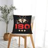 180 Darts Kissenbezug, Retro Dartscheibe Kissenbezug, Vintage Sportspiel Dekor, Schwarzes Zierkissen für Gamer-Zimmer Bar