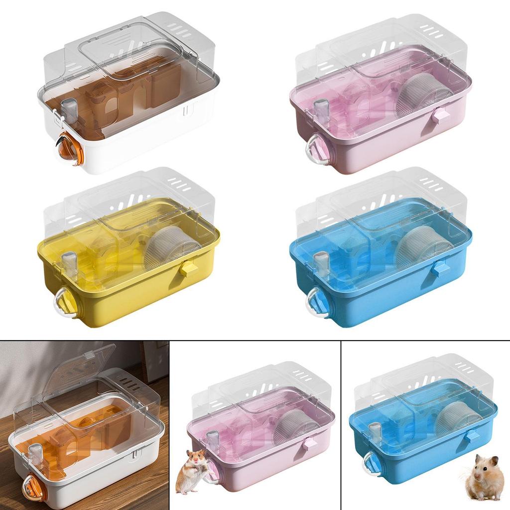 Hamster Cage, Breathable, 2 Levels, Habitat for Rabbits, Rats,