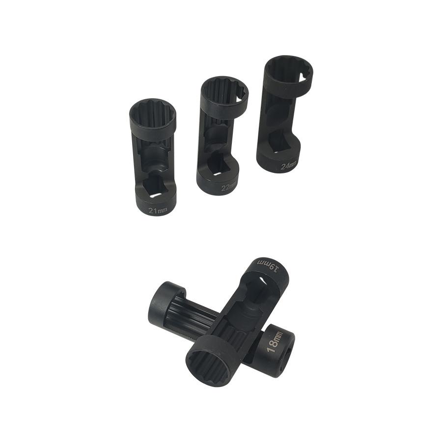 5pcs  12 Point Sockets 1/2 Drive 18-24MM Nut Socket Set for Most of European Veh