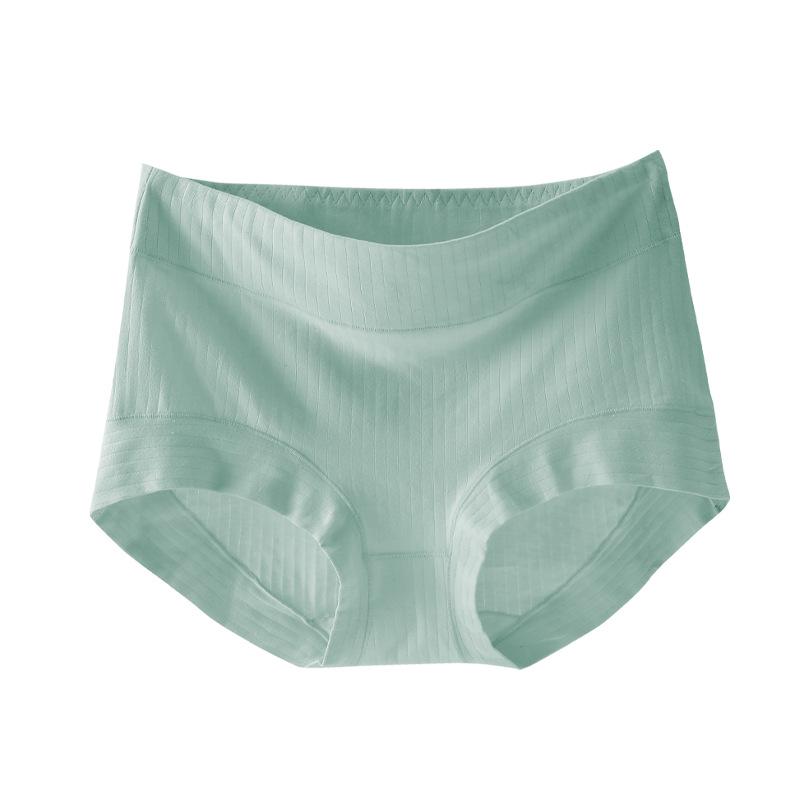 Pure Cotton Antibacterial High-Waisted Tummy Control Butt-Lifting Seamless Plus Size Women's Panties with Breathable Cotton Crotch
