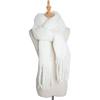 Versatile Monochrome Mohair Pull Scarf Winter Warm Soft Waxy Sweet Solid Color Student Scarf