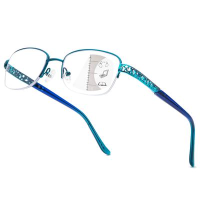 Progressive Multifocal Bifocal Reading Stylish and Luxury Blue Light Cutting Automatic Focus Adjustment Middle and Near Bifocal Glasses [JO] Glasses,