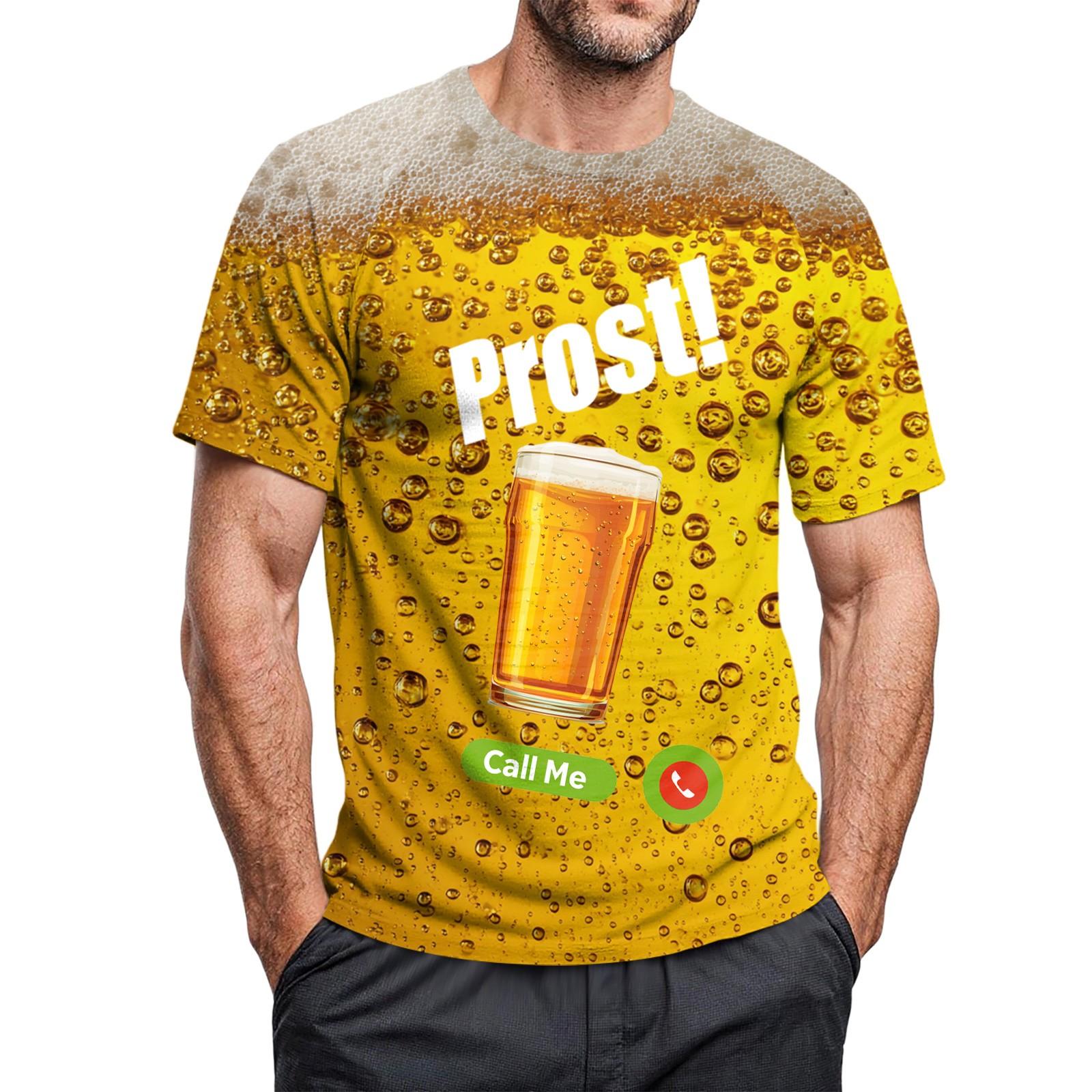 

Мужская повседневная футболка с круглым вырезом и короткими рукавами с принтом XXL оранжевый