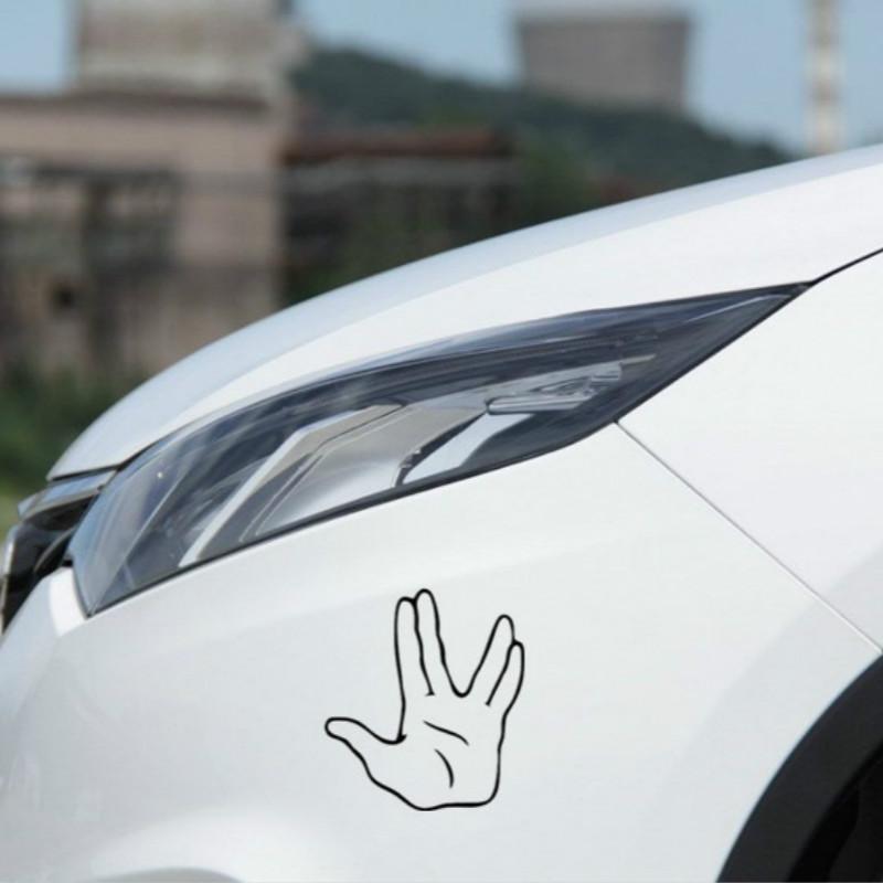 Funny Star Trek Hand Spock Car Truck Decal Sticker Window T181j