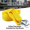 1 Pcs 3M/4M Heavy Duty Car Tow Rope 3Ton/5Ton Towing Cable with Hooks Van Emergency Road Recovery Practical Auto Accessories
