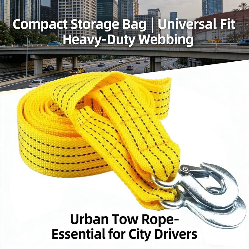 1 Pcs 3M/4M Heavy Duty Car Tow Rope 3Ton/5Ton Towing Cable with Hooks Van Emergency Road Recovery Practical Auto Accessories