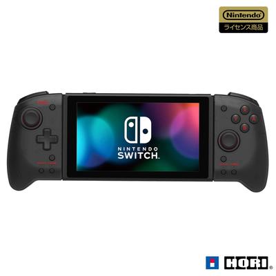 Equipped with Continuous Fire and Continuous Fire Hold Function Licensed Grip Controller for Nintendo Switch Clear Black Switch [Nintendo Product]