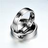 Stainless Steel Couple Ring Her King His Queen Fashion Titanium Steel Crown Ring
