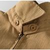 Spring Summer Jackets for Men Japanese Style Casual Coat Solid Color Lapel Collar Zipper Jacket Business Jacket