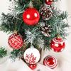 42pcs Electroplated Shiny Christmas Tree Baubles - Creative Hanging Ornaments for Festive Decoration