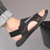 Fashion Beach Sandal for Men Casual Round Toe Solid Color Plus Size Sports Slippers Outdoor Lightweight Shoes Sandalias Verano Hombre