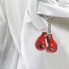 2D Flat Boxing Gloves Key Rings Acrylic Charm Boxing Keychain Car Interior Boxing Gloves Pendant For Fitness Backpack Decoration